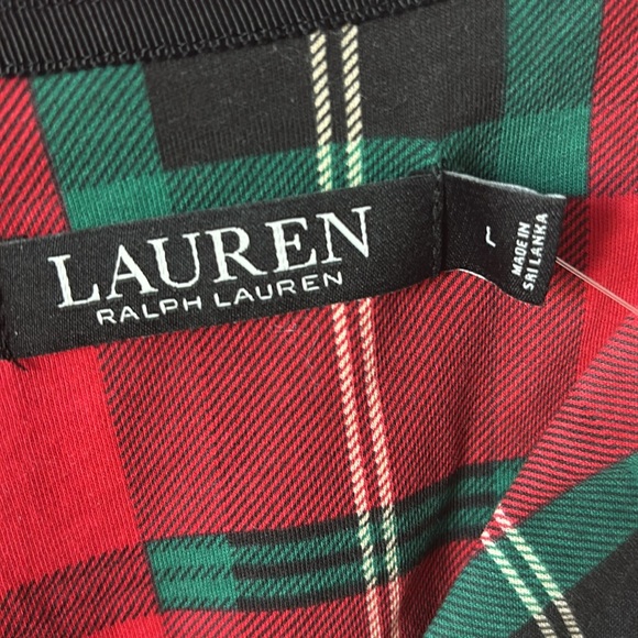 Ralph Lauren Plaid Herringbone Twill Sleep Shirt in L - Picture 7 of 10